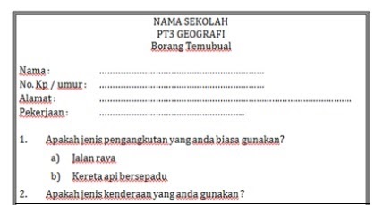 Contoh Soalan Temubual Pt3 Sejarah 2019 - Terengganu n