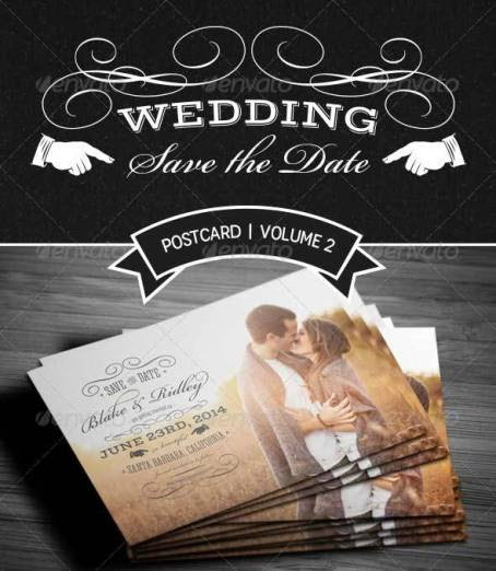 30 Desain  Undangan  Pernikahan  Terbaik Template Photoshop 