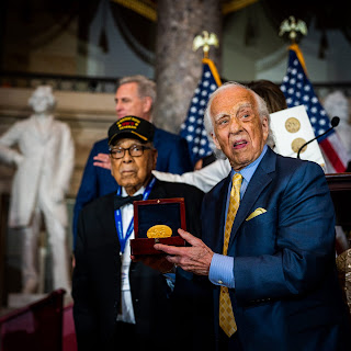 “Bringing to bear awe-inspiring strength and fortitude, these patriots braved dangerous waters to help defend democracy in our nation — and for the world. Nearly eight decades later, Americans owe our Merchant Mariners an enormous debt of gratitude.”