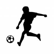 美しい花の画像 ベストシルエット サッカー シュート イラスト