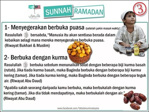 Perkara-perkara sunat ketika puasa di Bulan Ramadhan ...