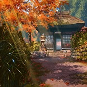 印刷可能 幻想 和 風景 イラスト