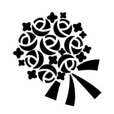 人気のダウンロード 花束 イラスト 白黒 無料の印刷可能なイラスト素材