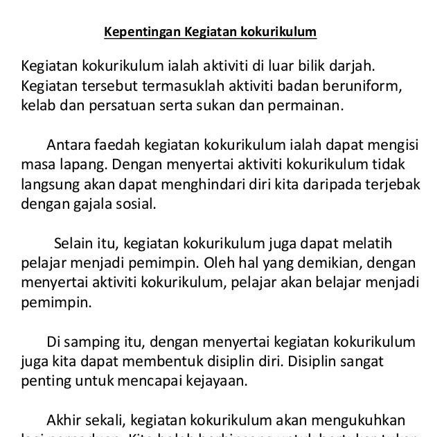 Contoh Soalan Karangan Bahasa Melayu Tingkatan 1 - Kuora s