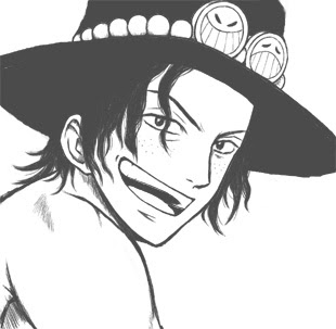 ワンピース エース イラスト 白黒 2935 Pict4uyu4e