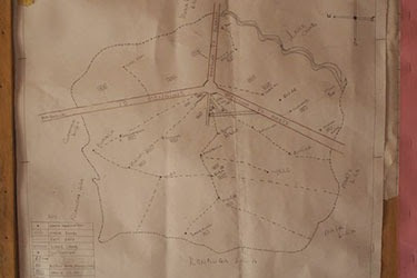 Hand-drawn map of Konduga LGA