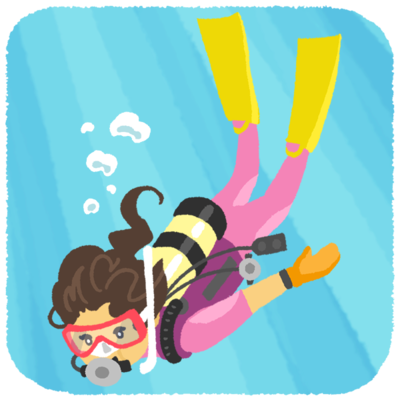 無料イラスト画像 50 スキューバ ダイビング イラスト