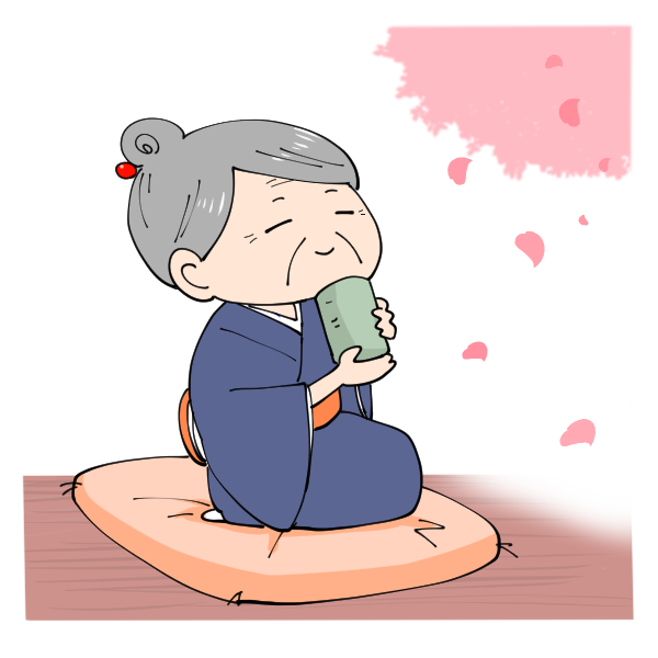 かわいい動物画像 エレガントおばあちゃん イラスト かわいい