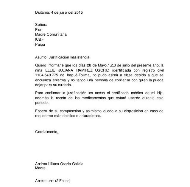 Carta De Excusa Por No Asistir A La Universidad - Sample 