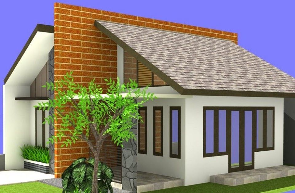 Desain Rumah  Minimalis  Modern Atap  Miring  Desain Minimalis 