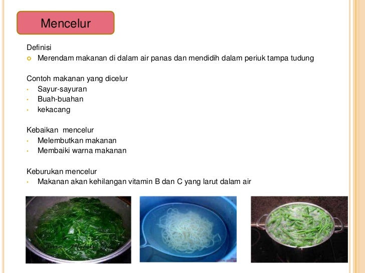 Rezeki Timor: KAEDAH MEMASAK-HABA LEMBAB
