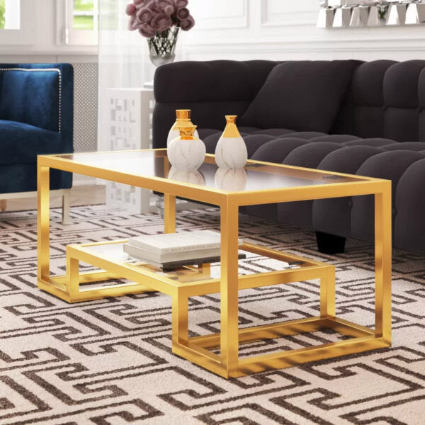 Modern farmhouse coffee table made of pure solid wood, with a dual style look contemporary and rustic coffee table for your living room. 51 Glass Coffee Tables That Every Living Room Craves