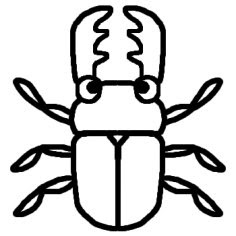 すべての動物の画像 新鮮な昆虫 イラスト 白黒