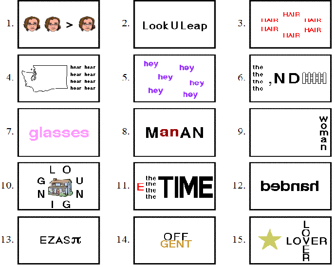 Answer Key Word Picture Brain Teasers With Answers Gamers Smart