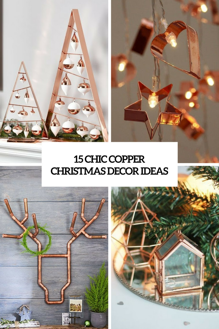 Browse holiday gift guides for mom, the guys, kids, pets, and more. 15 Chic Copper Christmas Decor Ideas Wohnidee By Woonio
