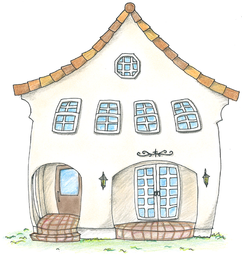 最高のイラスト画像 これまでで最高の可愛い おうち イラスト