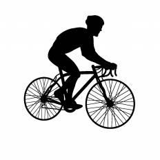 美しい花の画像 トップ100シルエット 自転車 イラスト 無料