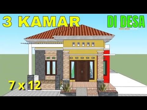 Inilah DESAIN  rumah  minimalis  sederhana  MODERN 3 kamar 