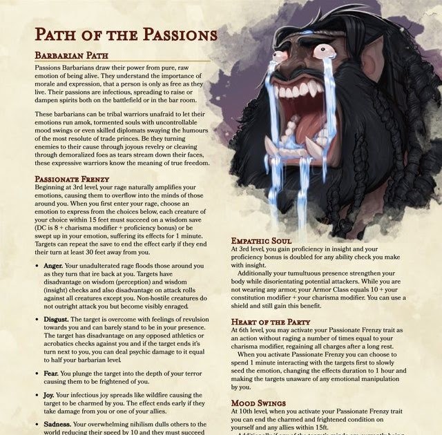 Rage Dnd 5E ~ Character Sheet Rage Of Demons Updated 2018 ...