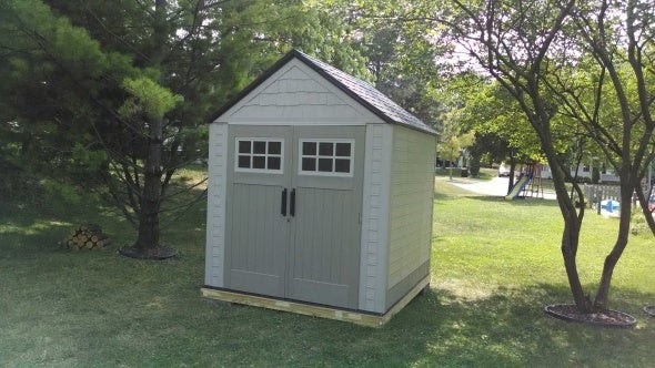 Try Foundation for 7x7 shed Trazy
