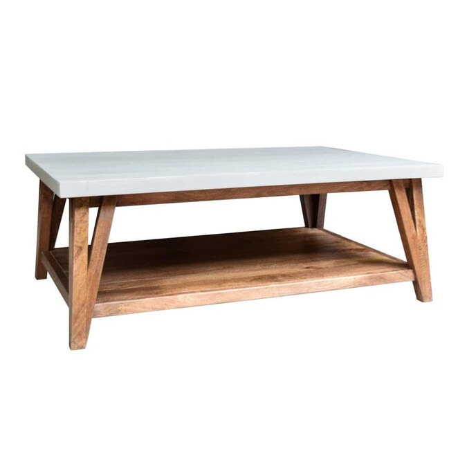 Get free shipping on qualified gray coffee tables or buy online pick up in store today in the furniture department. Alaterre Furniture Brookeside Light Gray Stone Coffee Table In The Coffee Tables Department At Lowes Com