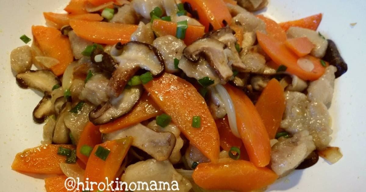 Resep Ayam Masak Jamur Kancing - Resepi LL