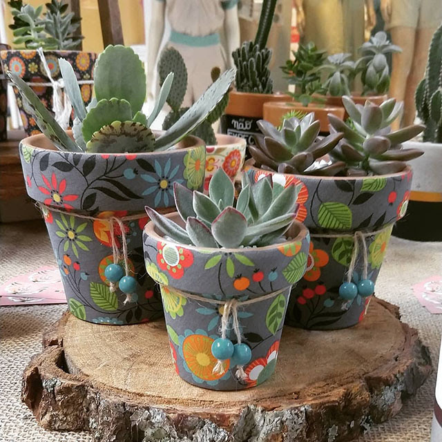 Vasos para plantas de concreto