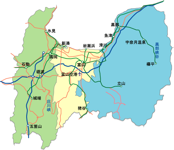 ベスト日本 地図 富山 最高の花の画像