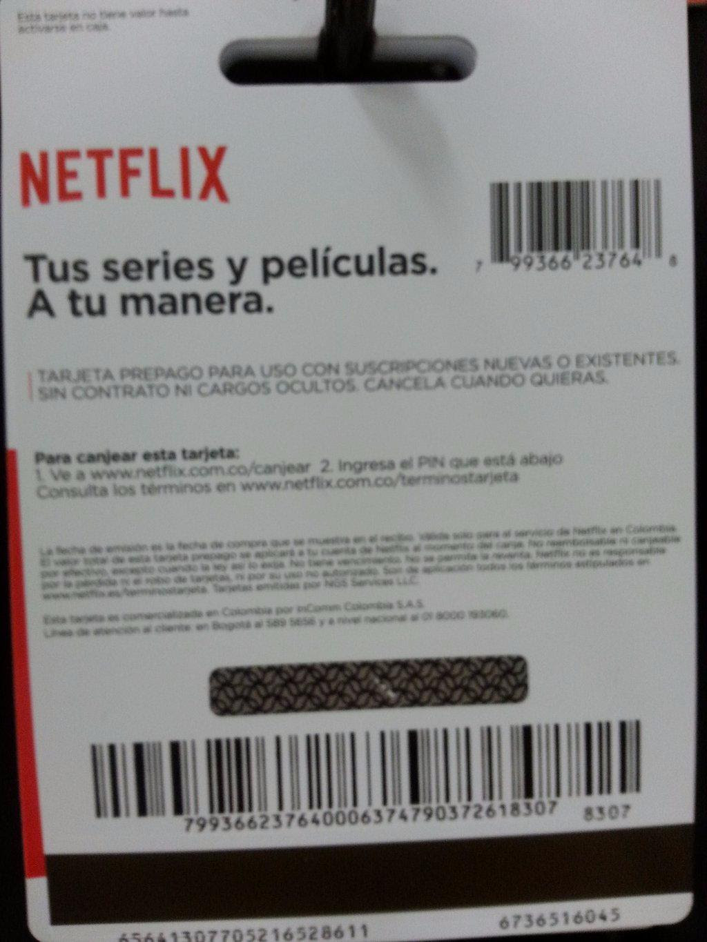 Generador De Códigos De Tarjeta De Regalo Para Netflix