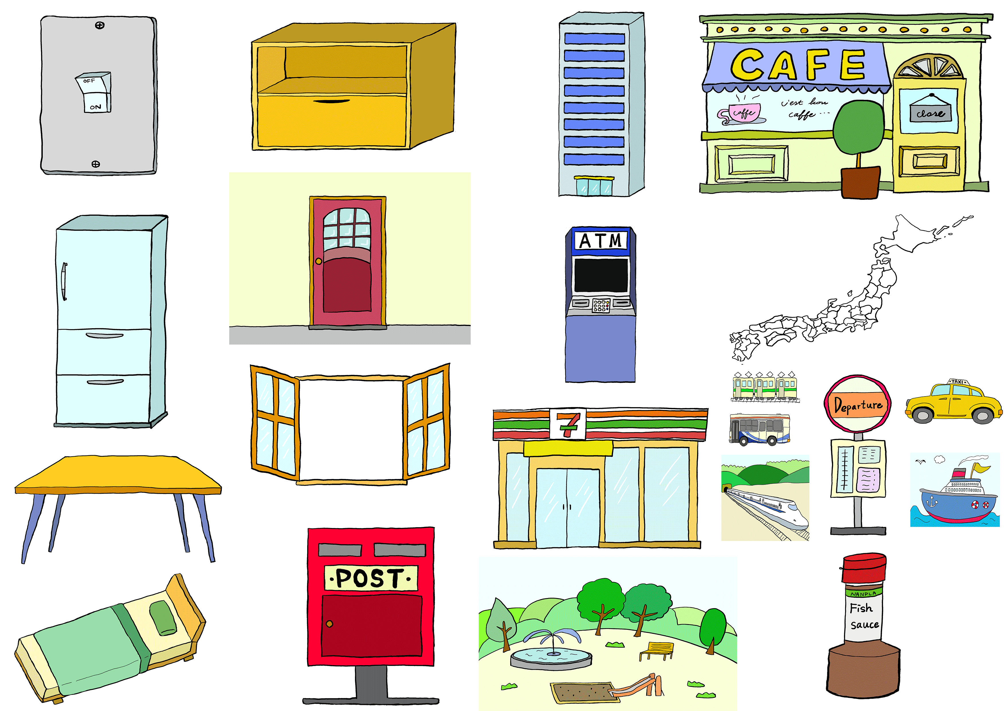 すべての動物の画像 心に強く訴える日本語 教材 イラスト