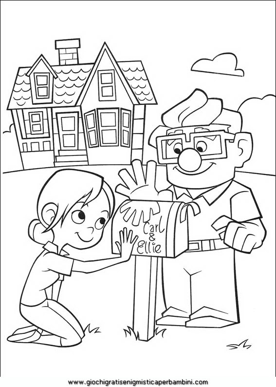 Set up a movie night and use these coloring pages as inspiration for your day. Free Disney Pixar Up Coloring Pages