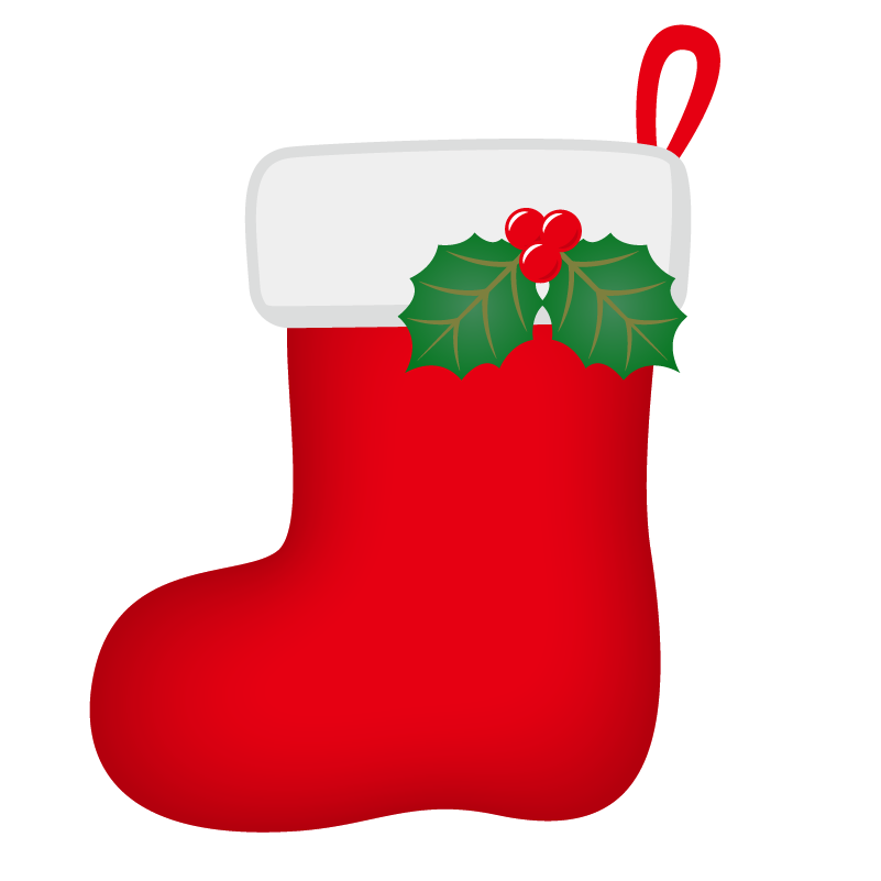 ベストクリスマス 靴下 イラスト 白黒 動物ゾーン
