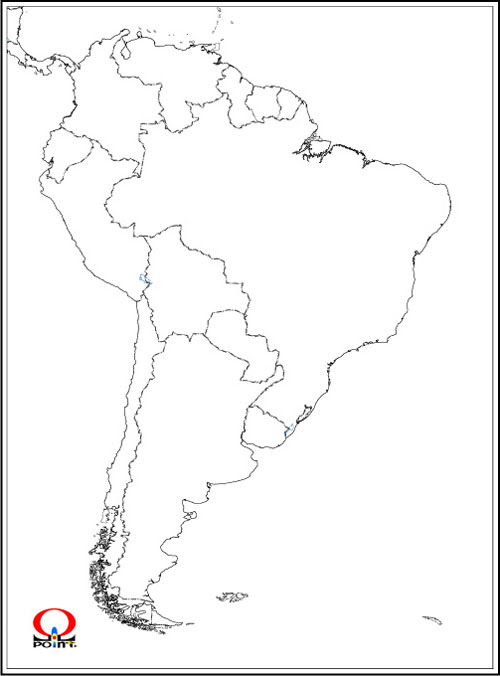 ラブリーアメリカ 大陸 白地図 子供向けぬりえ