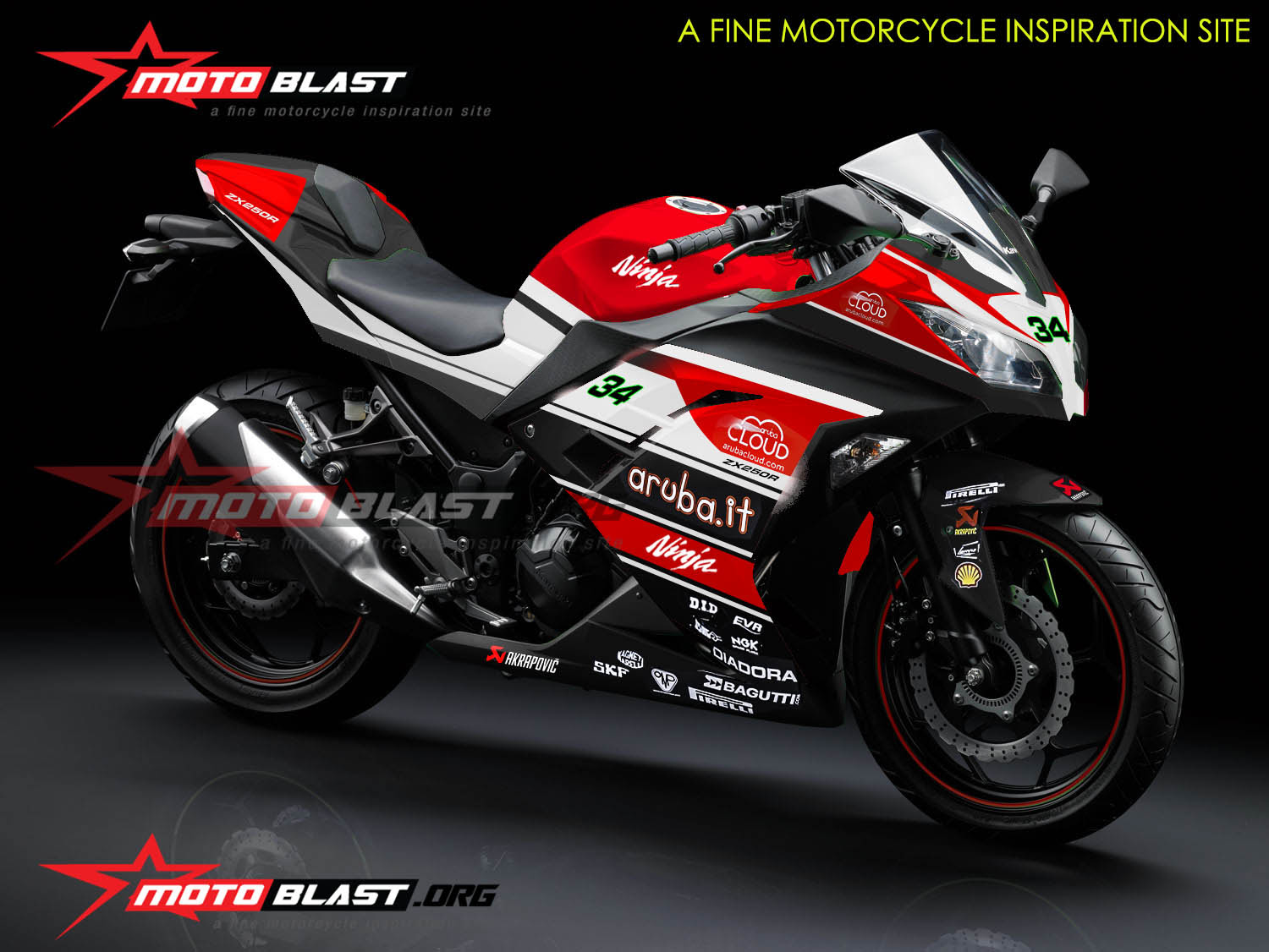 91 Modif Motor Ninja 250 Fi Merah Sobat Modifikasi