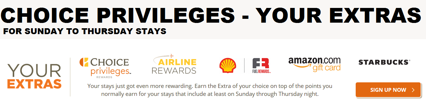 Maybe you would like to learn more about one of these? Choice Privileges Introduces Your Extras For Sunday To Thursday Stays Bonus Points Etc Loyaltylobby