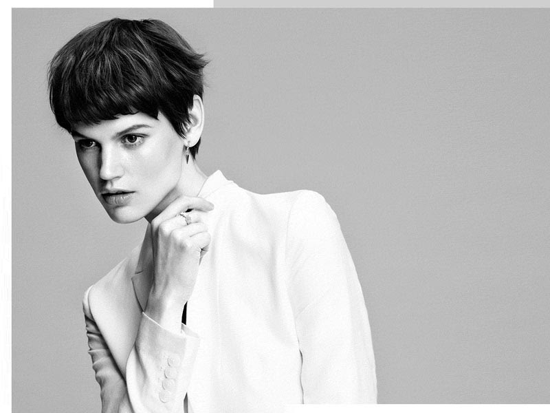 ぜいたくパリコレ モデル ショート ヘア 最高のヘアスタイルのアイデア