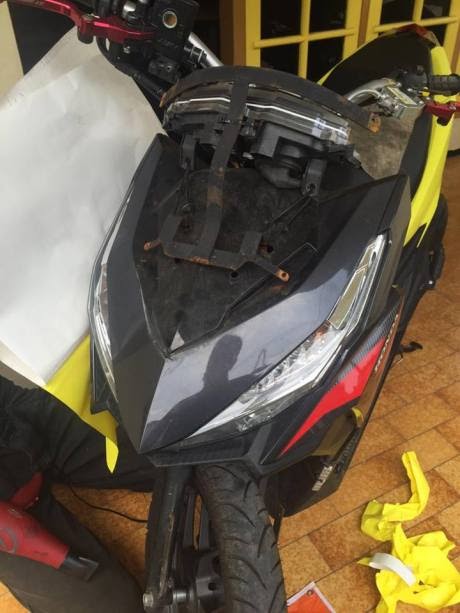 Modifikasi Old Vario Techno 125 Bermuka Vario Techno Led ...