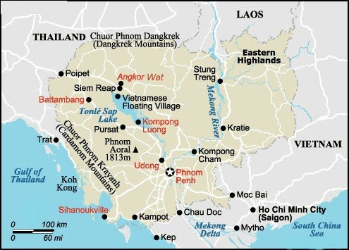 Cambodia), là một quốc gia nằm trên bán đảo đông dương ở vùng đông nam á. Maps Of Cambodia Kampuchea Country Phnom Penh Battambang The North West And The South Coast