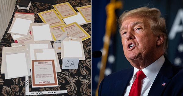 Biden’s DOJ Releases Staged Photo of Mar-a-Lago Documents — Trump Responds