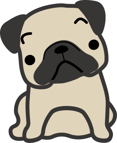 最高パグ イラスト かわいい 全イラスト集