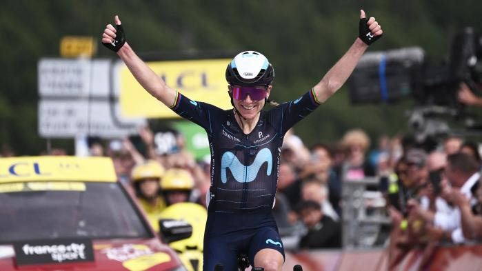 Tour de France femmes 2022 : Annemiek van Vleuten écrase la 7e étape en solitaire et s'empare du maillot jaune