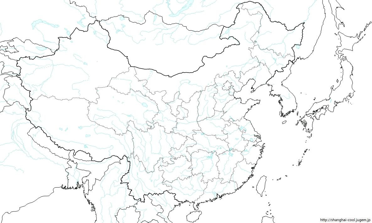 驚くばかり中国 白地図 フリー スーパーイラストコレクション