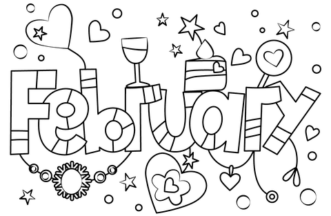 Share coloring pages for adults wallpaper gallery to the pinterest, facebook, twitter, reddit and more social platforms. February Coloring Page Free Printable Coloring Pages