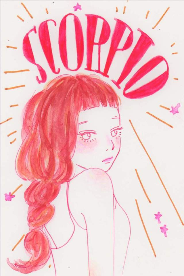 Book195 おしゃれ 蠍 座 イラスト かわいい