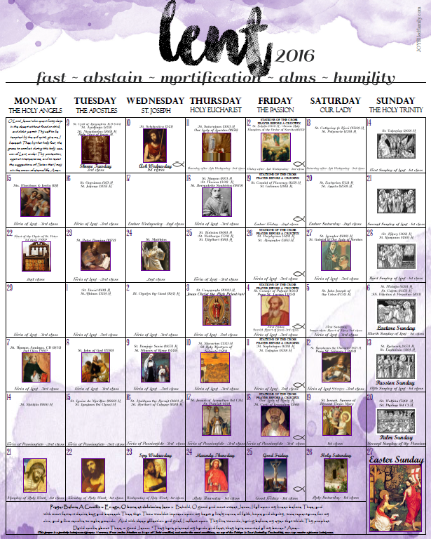 Free catholic advent calendar advent calendars for kids | 736 x 1280. Lenten Calendar 2018