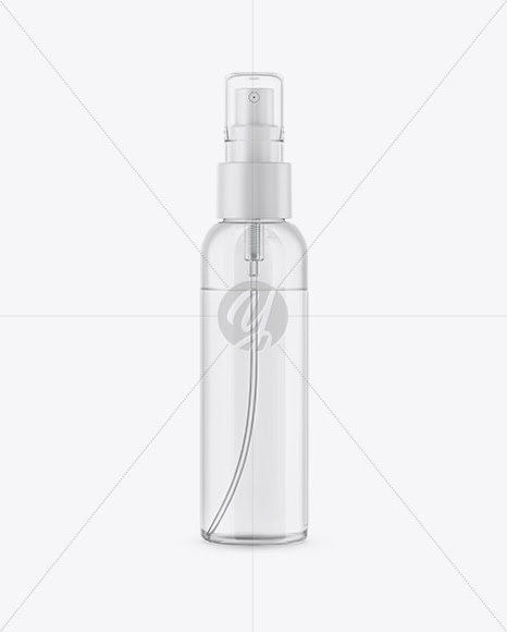 Download Download Clear Glass Spray Bottle Mockup PSD