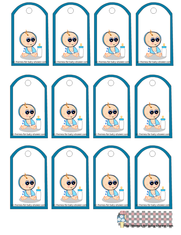 Popular items for baby shower favor tags printable. Baby Boy Shower Tags Clip Art Library