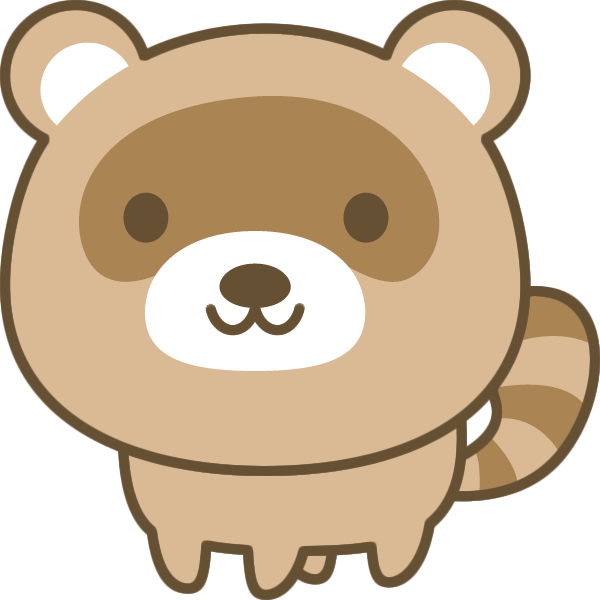 可愛い たぬき イラスト 簡単 の最高のコレクション かわいい無料イラスト素材