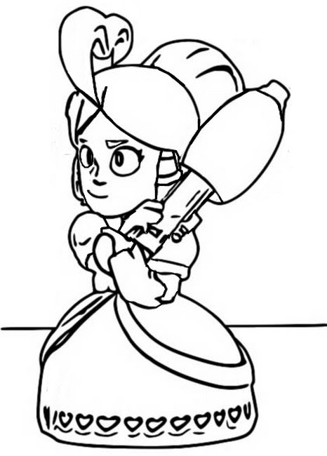 Brawl Stars Coloring Pages Virus 8 Bit Coloring And Drawing