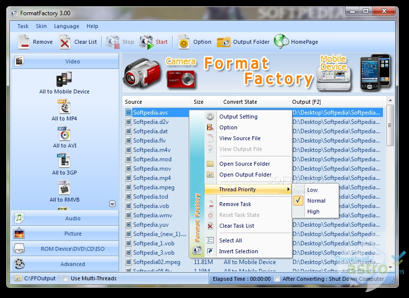 Sebenarnya, formatfactory adalah grafis antarmuka untuk tiga alat pengonversi paling kuat: Format Factory 2 80 Energylinx